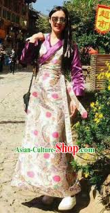 Tibetan Dress Zang Nationality Clothing ...