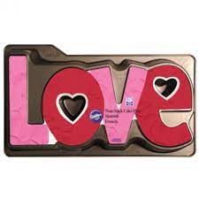 Stencil mini deco fondo 044 cortina corazones. Molde Bizcocho Love San Valentin Cocina Y Reposteria