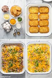 Cover and refrigerate at least 8 hours but no longer than 12 hours. Hash Brown Egg Casserole Belly Full