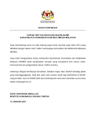 4g9, persiaran perdana, presint 4 , 62100 putrajaya. Saifuddin Abdullah Orders Thorough Investigation Into Mcmc S Twitter Fiasco Laptrinhx News