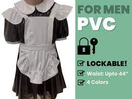 Lockable Clothing Femboy Sissy Maid Dress for Men in PVC - Etsy