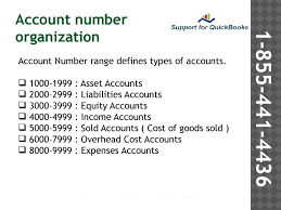 Quickbooks Support To Deal With Chart Of Accounts Chart Of