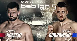 W poprzedniej edycji don kasjo walczył z normanem parke, marta linkiewicz z kamilą wybrańczyk oraz marcin dubiel skrzyżował rękawice z cezarym nyklem. Szymon Kolecki Vs Tomasz Bobrowski Na Babilon Mma 5 Stsport Stsport