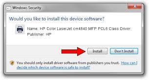 The printer returns to ready state after printer fuser cleaning page. Download And Install Hp Hp Color Laserjet Cm4540 Mfp Pcl6 Class Driver Driver Id 930512