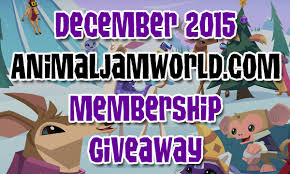 Animal Jam December Free Membership Giveaway 2015 Animal Jam Free Membership Giveaway December 2015 Animaljam Giveaways Member Animal Jam Giveaway Animals