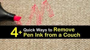 Dip the fabric (stained area) along with the paper towel in the rubbing alcohol. 4 Quick Ways To Remove Pen Ink From A Couch