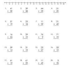They are a great way for children to start learning to subtract numbers written in columns. 10 Double Digit Addition Worksheets With Regrouping