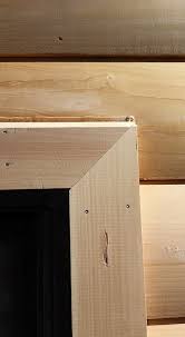 Remodeling your interior trim gives your room a classic look that will complement any decor. Trim For Doors And Windows Log Home Under Construction