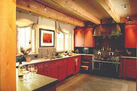 vermont country kitchen in post and