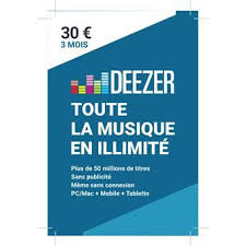 Carte Cadeau Deezer Premium Abonnement 3 Mois Top Prix Carte Cadeau Carte 3 Mois