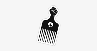 Professional salon fan black afro hair metal pick pik fist lift styling 4 pack. The Black Fist Afro Comb By Hypetees Hair Pick Tattoo Free Transparent Png Download Pngkey