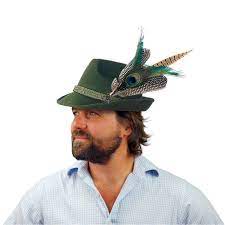 Tirol Green Fedora Felt Oktoberfest Hat With Deluxe Feather Oktoberfesthaus Com Hat Fedora Costume German Hipster Mens Fashion Fashion Oktoberfest Hat