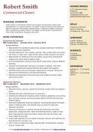 Customize, download and print your cleaner resume so you can feel confident and ready during your job hunt. Cleaner Resume Samples Qwikresume