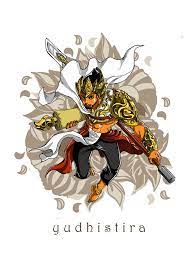Gambar wayang kulit, arjuna, semar, pandawa, golek. Yudhistira By Rayhyuuga Art Deco Paintings Ilustration Art Fantasy Art Warrior