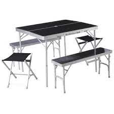 Spinifex Family Table Picnic Set Black Anaconda Family Table Camping Table Picnic Set