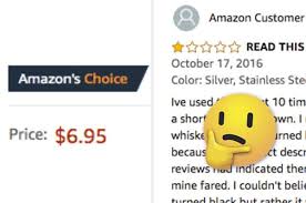 What should i do only report a review if its contents indeed violate one or several of amazon's community guidelines. Amazon S Choice Recommends Some Obviously Crappy Products Blame The Algorithm