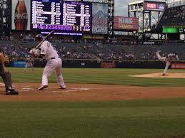 Coors Field Section Coors Clubhouse B Row 1 Seat 4