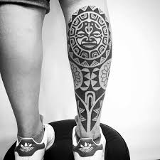 Originating in new zealand, these striking tattoos are synonymous with rank, prestige, and social status. 60 Tribal Leg Tattoos For Men Cool Cultural Design Ideas