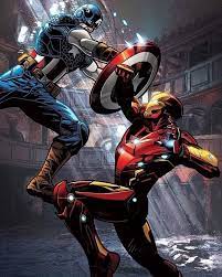 Captain America Vs Iron Man Iron Man Vs Captain America Iron Man Comic Art Marvel Superheroes
