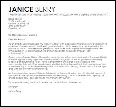 Stock Controller Cover Letter Sample Cover Letter Templates Examples