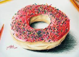 Realistic drawings of food / realistic drawings to the stretch of kitchen and food items stock illustration illustration of food stretch 100877503. Realistic Doughnut Drawing By Jess Elford Drawn With Prismacolor Pencils Donut Drawing Food Painting Food Drawing