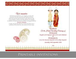 Bengali Wedding Program Booklet Hindu Infographic Ceremony Etsy In 2020 Wedding Programs Bengali Wedding Printable Wedding Programs