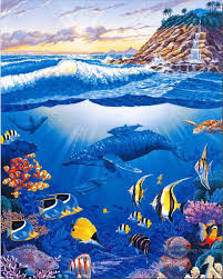 Oil Paintings Of 7 Ocean Life Seabed Art For Sale By Artists Marine Art Ocean Life Water