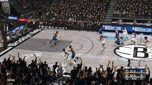 The brooklyn nets logo before the game against the miami. Brooklyn Nets Floor Design