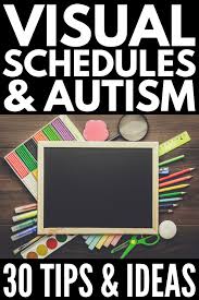 Your child {with autism} likely uses picture schedules at school, why not home too? Visual Schedules For Children With Autism How And Why They Work