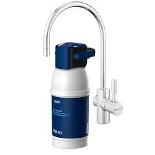 Countertop systems require minimal installation (a small hose but no permanent fixtures) and take up only a few inches of counter space. Brita Mypure P1 Compact Water Filter Under Sink Brita