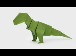 origami t rex jo nakashima dinosaur 5 youtube origami t rex dinosaur origami origami paper art