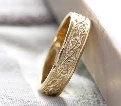Mens Wedding Band Unique Rustic Wedding Band Wide Wedding Etsy Israel Mens Wedding Bands Unique Mens Gold Wedding Band Rustic Wedding Bands