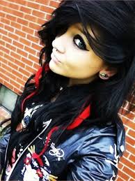 Black and red scene hair.red eyes (yep he;s gonna be a vamp xd).be creative on clothes.just make sure they're kinda punky ;d.have fun! Pin By Brittany Blevins On Hair Scene Hair Red Scene Hair Emo Scene Hair
