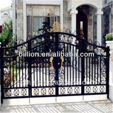 #hashtagdecor latest modern gate design ideas. Direct Factory Price Wrought Iron Metal Gate With Red Spay Paint Colors Surface Steel Gate Design Steel Gate Gate Design