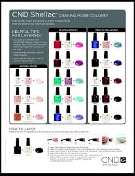 Cnd Shellac Gel Nail Polish Color Mixes Shellac Nail