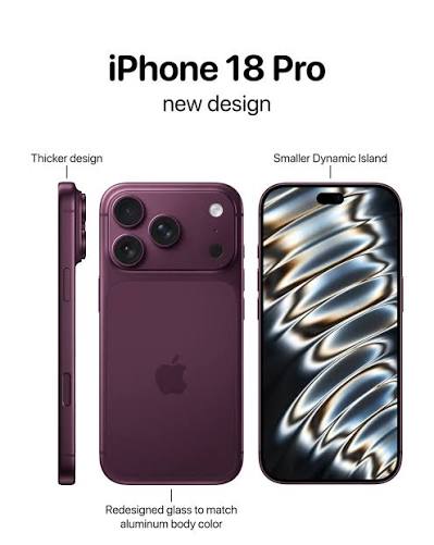 The iPhone 18 Pro and iPhone 18 Pro Max will feature these new design  changes ????