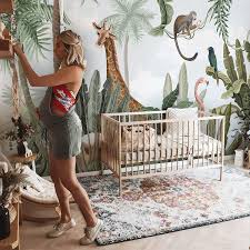 Hd wallpapers and background images. Buy Murwall Kids Wallpaper Safari Animals Wall Mural Pink Flamingo And Cute Giraffe Wall Print For Childroom Forest Wall Art Kidsroom Online In Vietnam B07ynt89kj