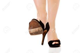 Woman's Leg In High Heels Trying To Trample Something. Stock Photo, Picture  and Royalty Free Image. Image 66452286.