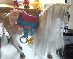 Large Plastic White Horse Girls Toy For Dolls Toys For Girls Horse Girl White Horse