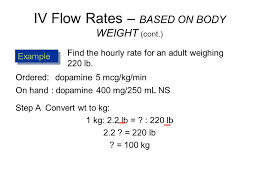 Iv Flow Rates Based On Body Weight Ppt Video Online Download