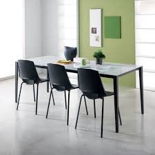 Versatility glass dining room tables comein a wide variety of patterns and styles compared to other table. Contemporary Dining Table Fusion Stosa Cucine Glass Painted Metal Base Rectangular