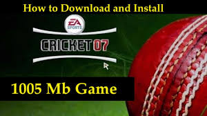 How To Download And Install Ea Sports Cricket 2007 Game For Pc Youtube