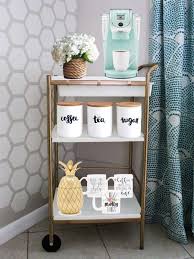 30 Coffee Bars To Put Pep In Your Home Design Coffee Bar Home Coffee Bar Cart Diy Coffee Bar