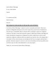 If an air force installation uses the sample letter as a guide for. Kra Waiver Request Docx Jackson Mucee Mwiranga P O Box 54423 00200 Nairobi To Commissioner Kra Nairobi Kenya Dear Sir Ref Request For Waiver On Course Hero