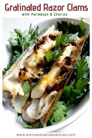 Gratinated Razor Clams With Parmesan In 2020 Recipes Real Food Recipes Clams