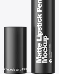 Download Matte Lipstick Pencil Mockup Front View In Tube Mockups On Yellow Images Object Mockups PSD Mockup Templates
