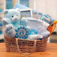 Baby Shower Gift Basket For A Boy Baby Shower Gift Basket Baby Boy Gift Baskets Baby Gift Sets