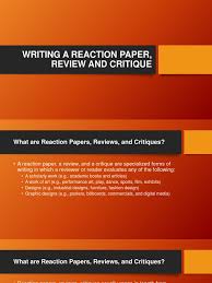 Remember that a critic is one who observes and analyzes theatre with extensive explanation and is highly knowledgeable and sensitive to theatrical providence evidence/examples from the play! Writing A Reaction Paper Review And Critique Patriarchy Feminism