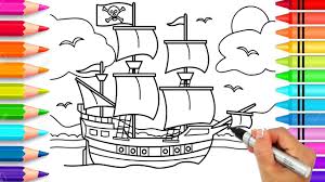 3,913 likes · 5 talking about this · 1 was here. Pirate Ship Coloring Page Pirate Coloring Book Printable Pirate Ship Pdf For Kids Youtube