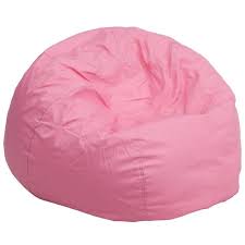 Flash Furniture Oversized Solid Bean Bag Chair 122 Liked On Polyvore Featuring Home Furniture Chairs B Bean Bag Chair Bean Bag Chair Kids Pink Bean Bag